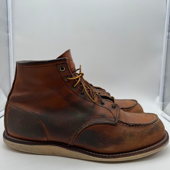 Red Wing 10875 Moc Toe Classic White Wedge Work Boots Size 13 Made In USA
